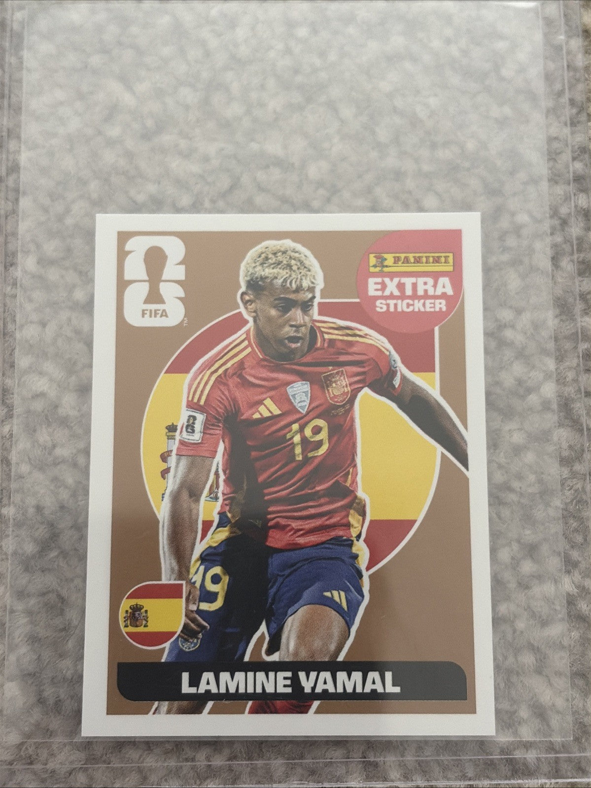 LAMINE YAMAL BRONZE EXTRA STICKER PANINI WORLD CUP STICKER COLLECTION