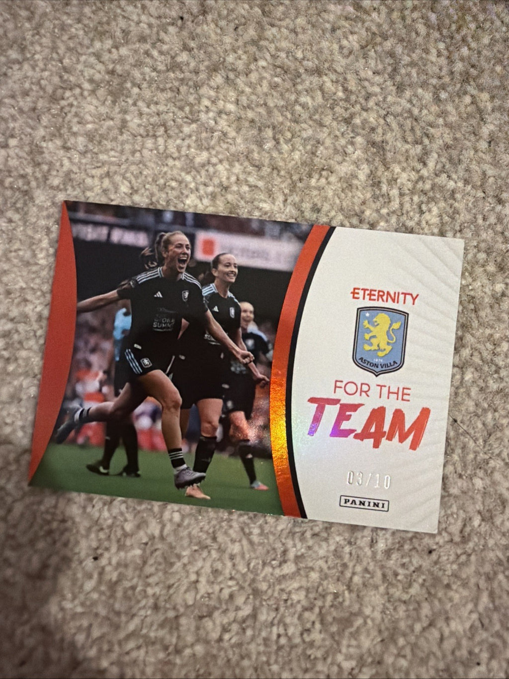 Aston Villa For The Team 03/10 WSL Eternity Panini Card
