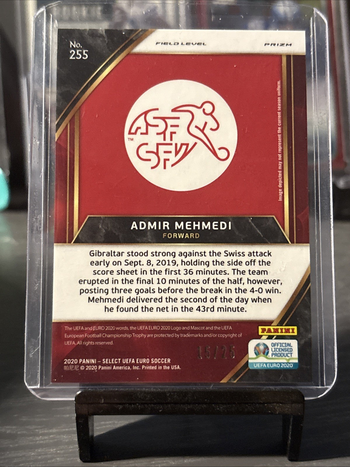 2020 Panini Select UEFA EURO Admir Mehmedi Field Level 15/25 Tie-Dye Switzerland