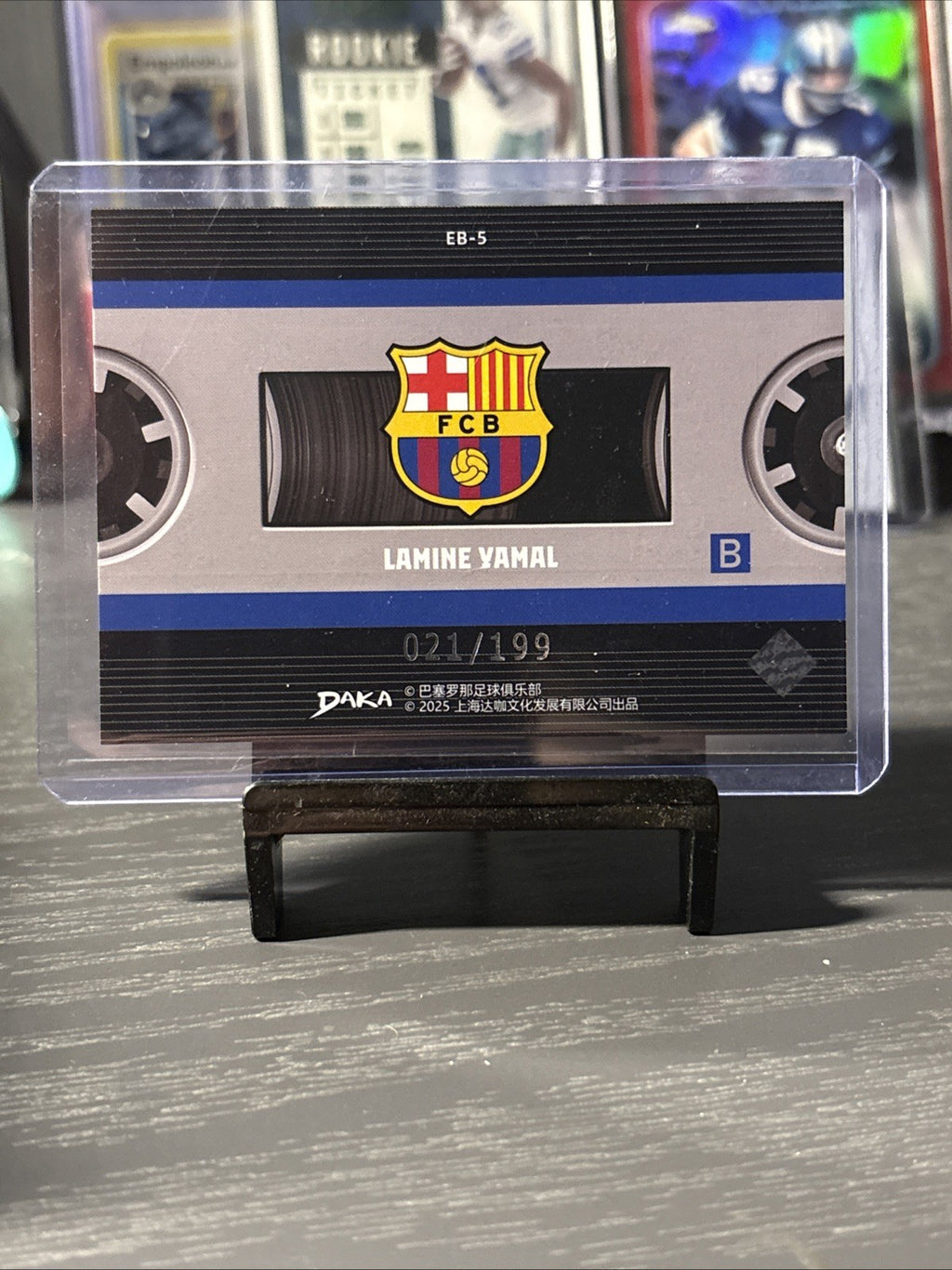 Daka 2025 FC Barcelona Soccer EB-5 Lamine Yamal Yellow Holo 185/199