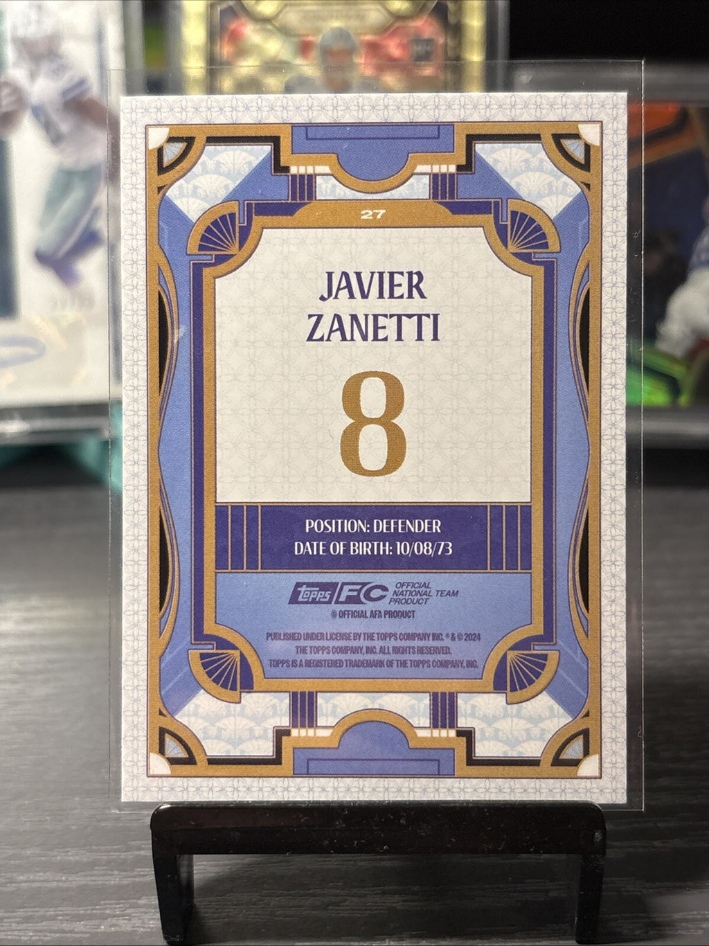 Javier Zanetti Argentina Argentine Tango 2024-25 Topps Team Set #27