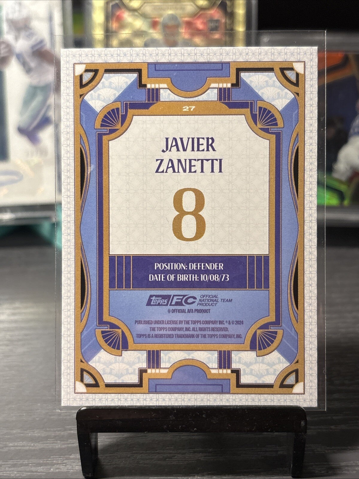 Javier Zanetti Argentina Argentine Tango 2024-25 Topps Team Set #27