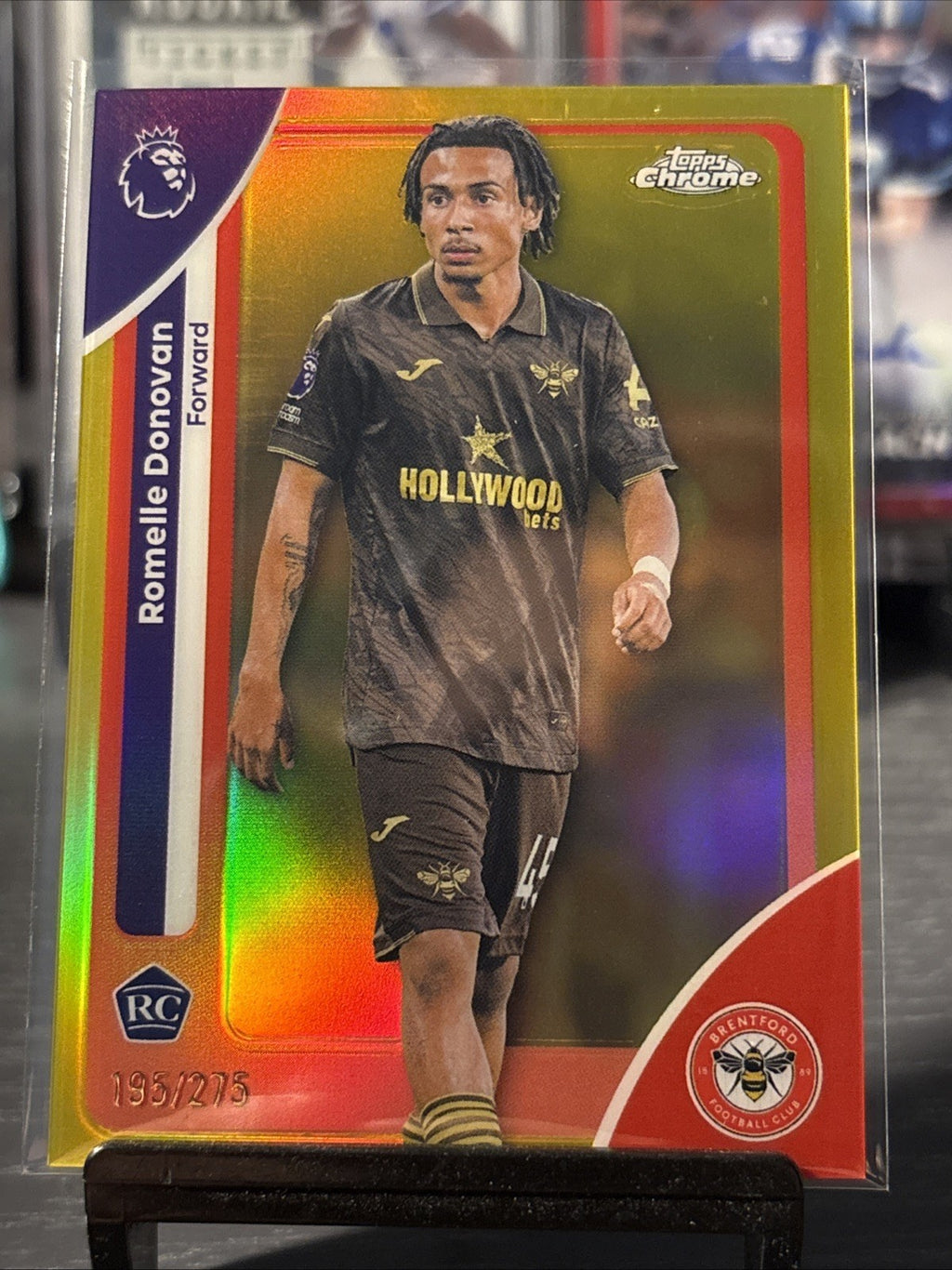 Topps 2026 Premier League Chrome Rookie Romelle Donovan Numbered /275 Brentford