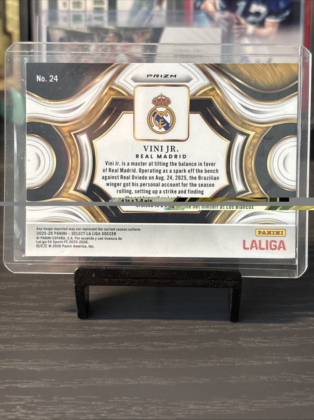 Panini Select La Liga 2025/26 Vinicius Junior (Vini Jr) Snapshots Blue Pulsar SP