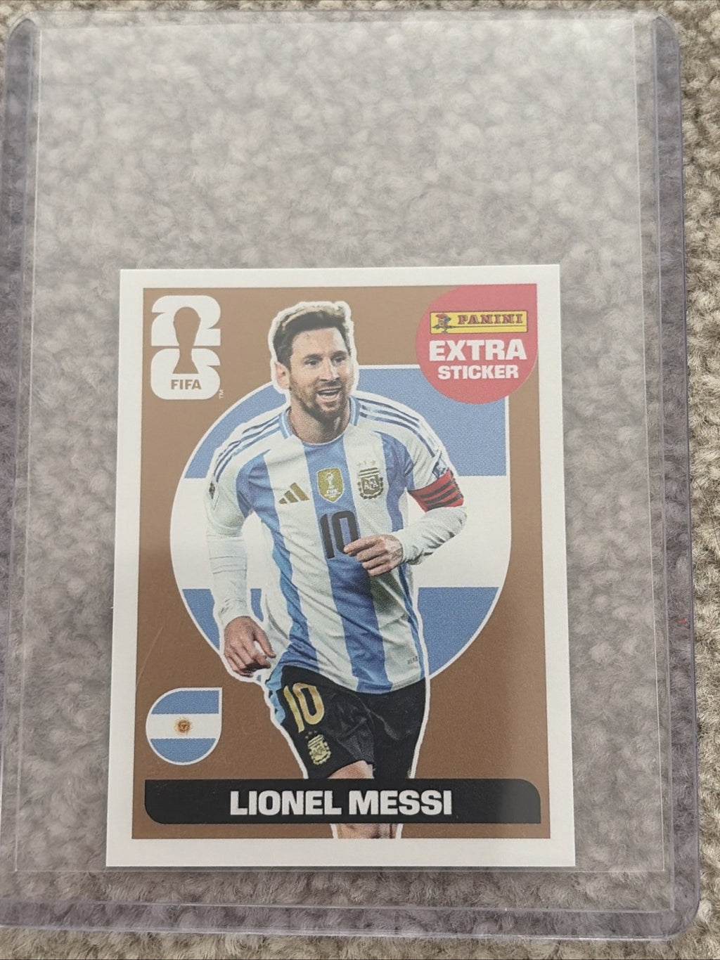 Panini World Cup 2026 Collection- Lionel Messi Bronze Base Extra Sticker