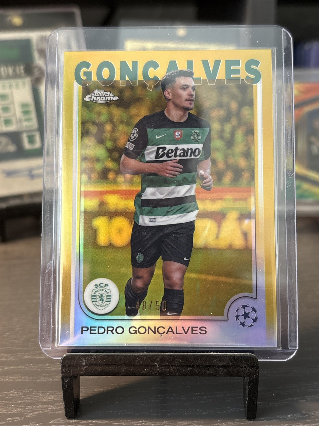 Topps UCC Chrome 24/25 Pedro Goncalves /50 Sporting