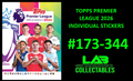 Topps Premier League 2026 Sticker Collection - Individual Stickers #173-344