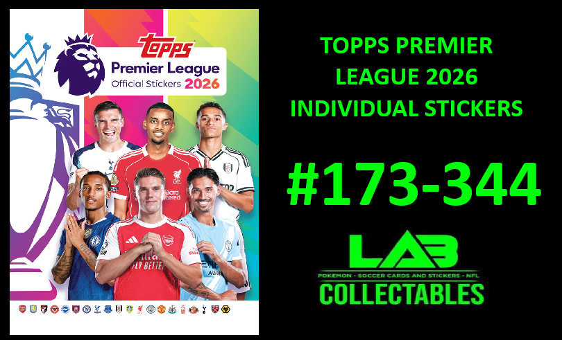Topps Premier League 2026 Sticker Collection - Individual Stickers #173-344