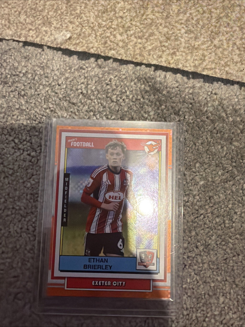 2025-26 Panini’s Football EFL Soccer Ethan Brierley Matrix Orange /75