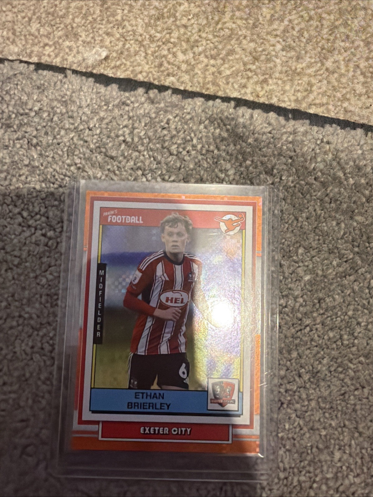 2025-26 Panini’s Football EFL Soccer Ethan Brierley Matrix Orange /75