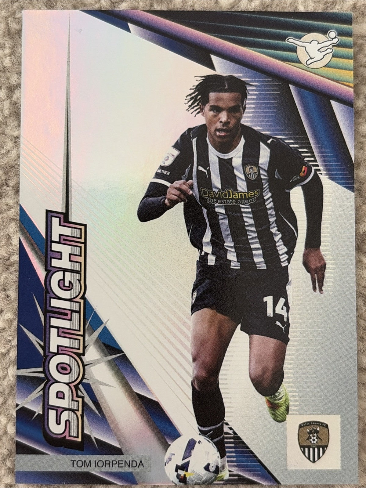 Panini Tom Iorpenda Notts County Spotlight Insert Soccer Trading Card SPO-19