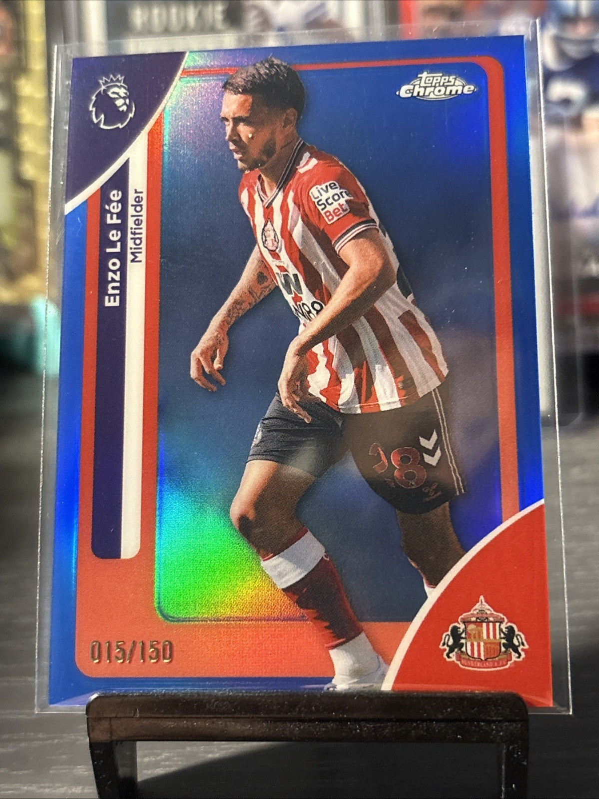 Topps Chrome Premier League 2026 Enzo Le Fee /150 Sunderland True Blue