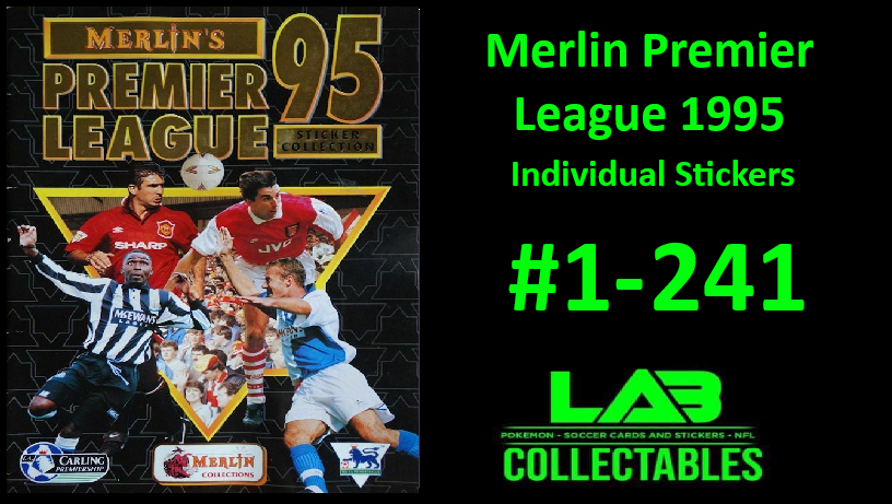 Merlin Premier League 1995 Individual Stickers #1-241