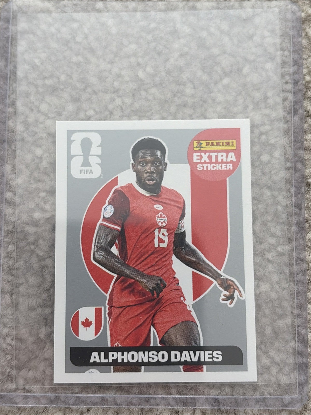 2026 Panini Fifa World Cup Alphonso Davies Silver Extra Sticker