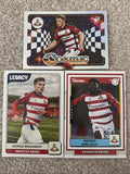 Doncaster Rovers 3 Card Set Complete Base + insert panini EFl