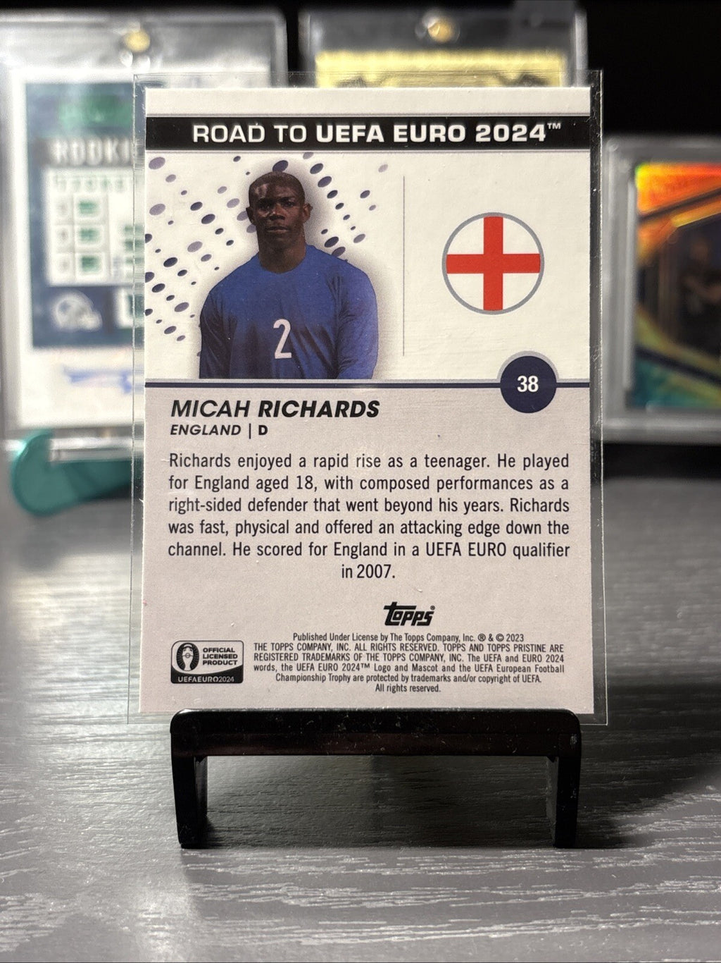 2023 Topps Pristine Road to UEFA Euro 2024 - #38 Micah Richards