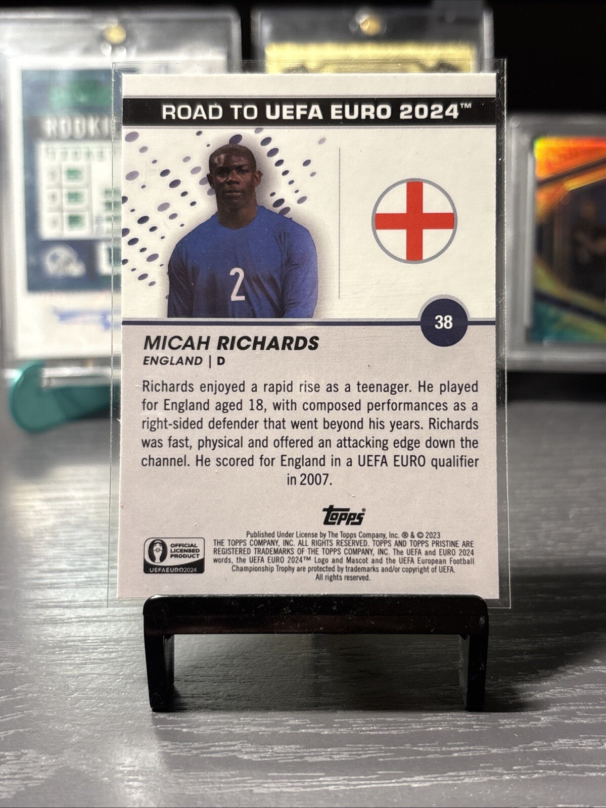2023 Topps Pristine Road to UEFA Euro 2024 - #38 Micah Richards