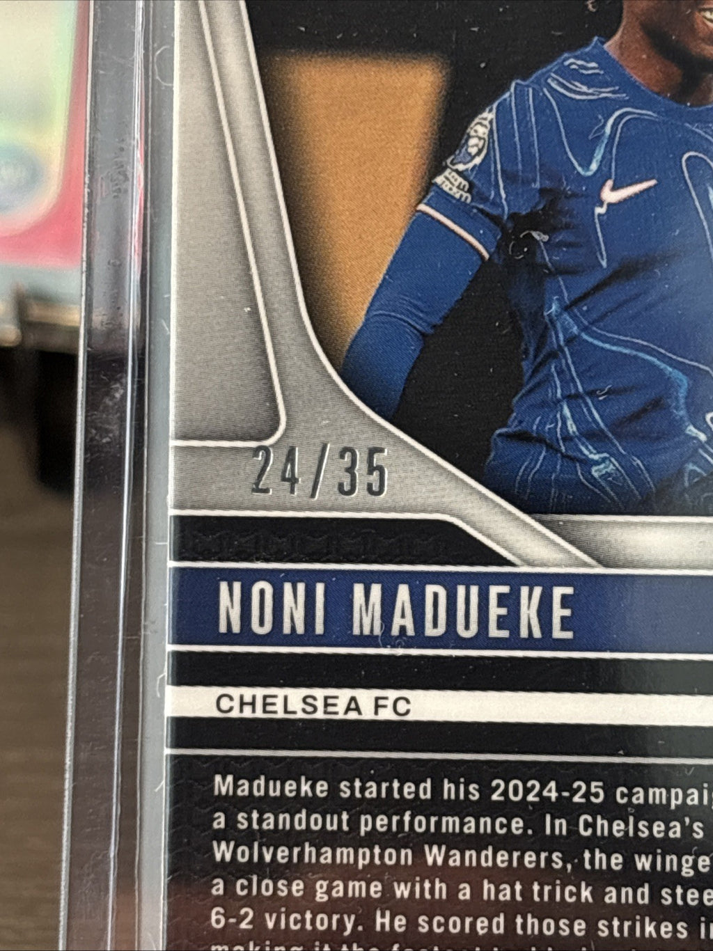 Panini Prizm Premier League 24/25 Noni Madueke White Parallel /35