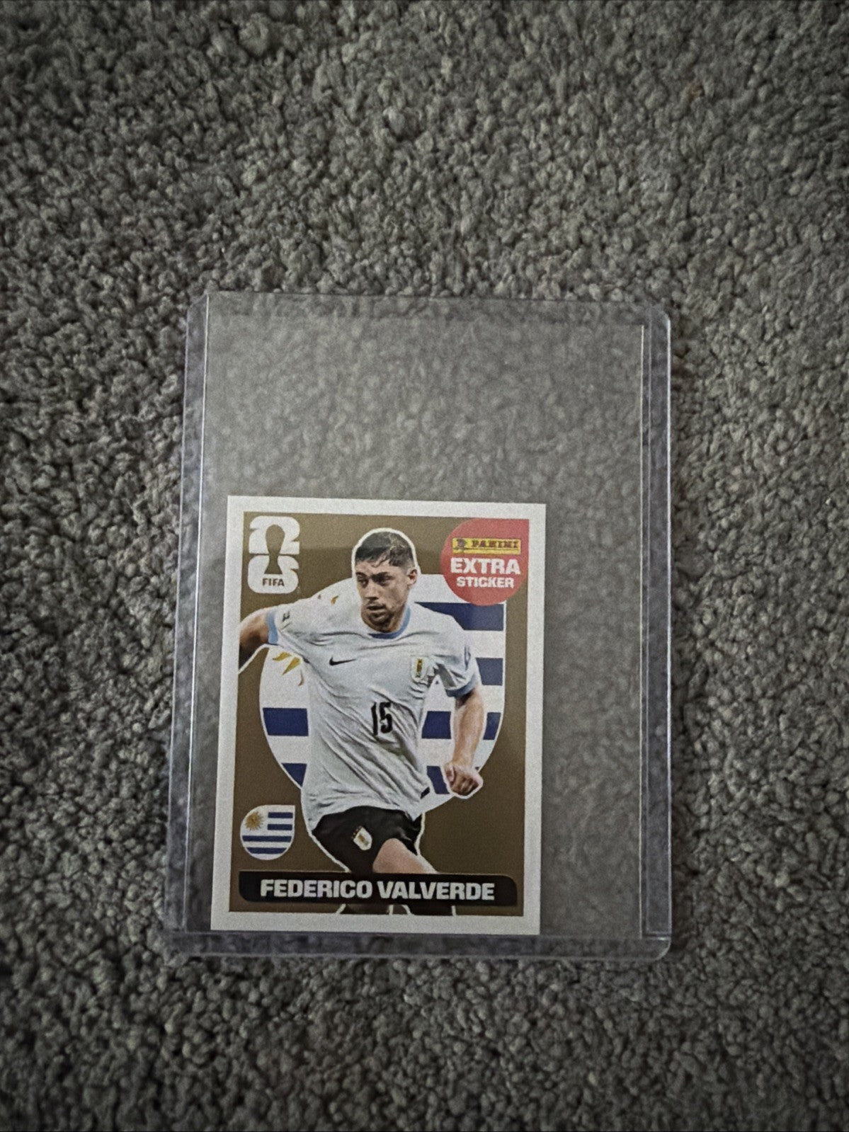 Panini World Cup 2026 Extra Sticker GOLD - Frederico Valverde