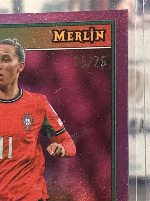 2025-26 Topps Merlin UEFA Women's Euros Tatiana Pinto Pink #/75 Portugal