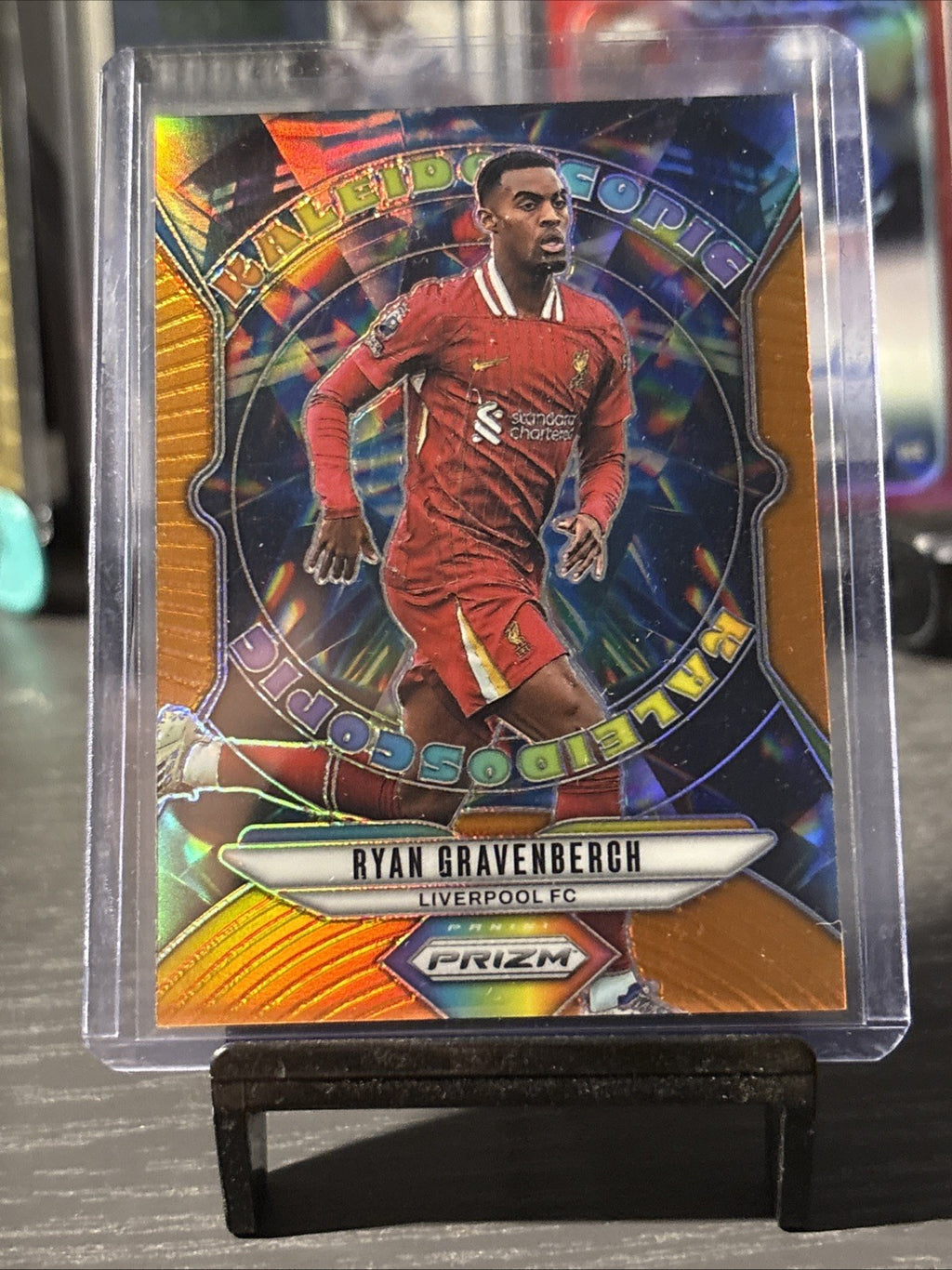 2024-25 Panini Prizm Premier League Ryan Gravenberch Kaleidoscope Orange /25