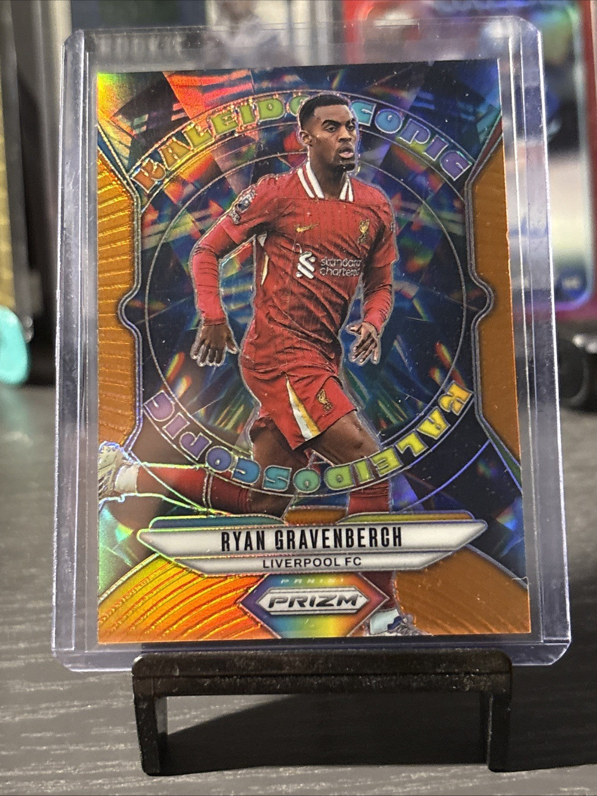 2024-25 Panini Prizm Premier League Ryan Gravenberch Kaleidoscope Orange /25