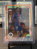 Topps Ucc Flagship Bradley Barcola Card Future Stars PSG  /25 Orange Lava