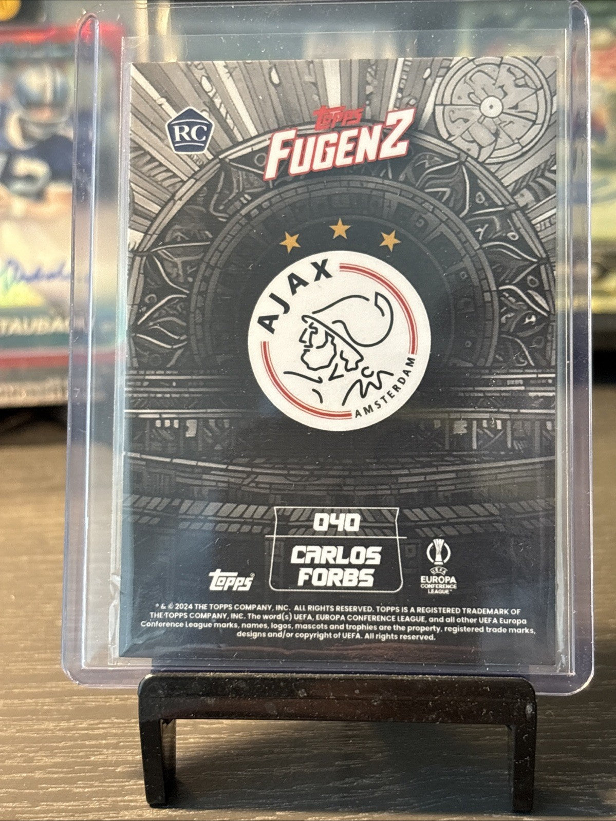 23-24 Topps Fugenz Carlos forbs #10/10 - Ajax - Wolves - Portugal