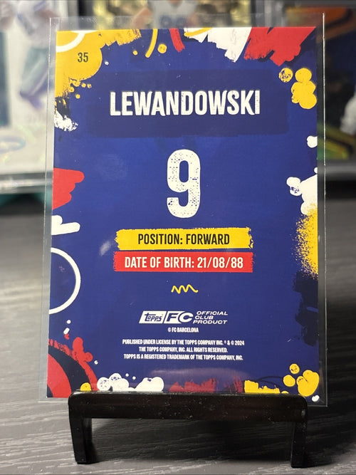 2024-25 Topps Barcelona Team Set Barca Rumba Robert Lewandowski