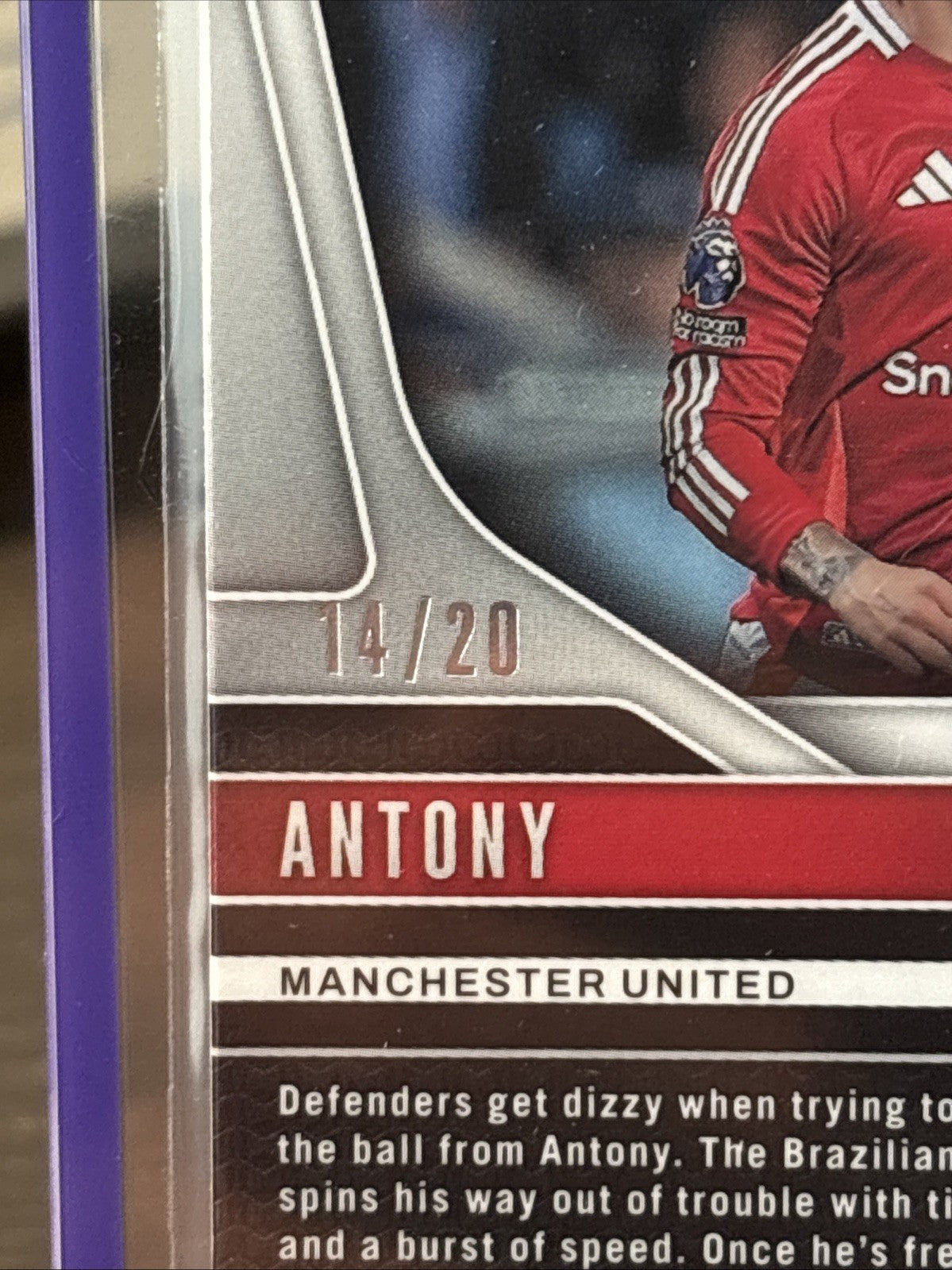 Panini Premier League Prizm Choice 2024/25 Antony Cherry Blossom Scope /20