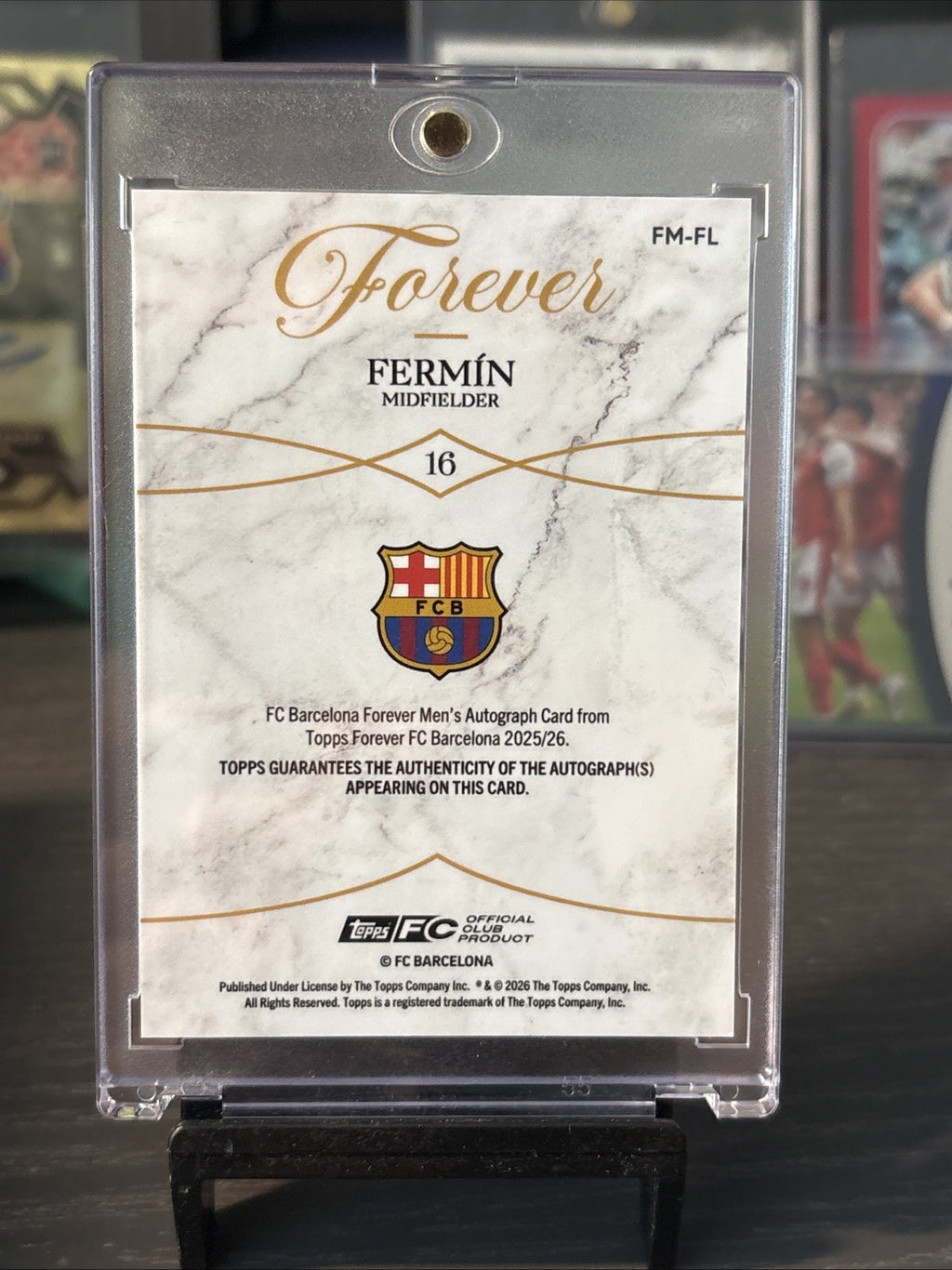 Topps Barcelona Forever Fermin Lopez Auto /125
