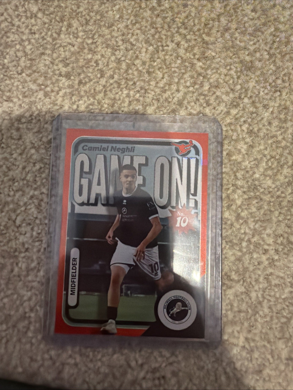 2025-26 Panini EFL Football Game On Camiel Neghli Millwall Red Parallel /10