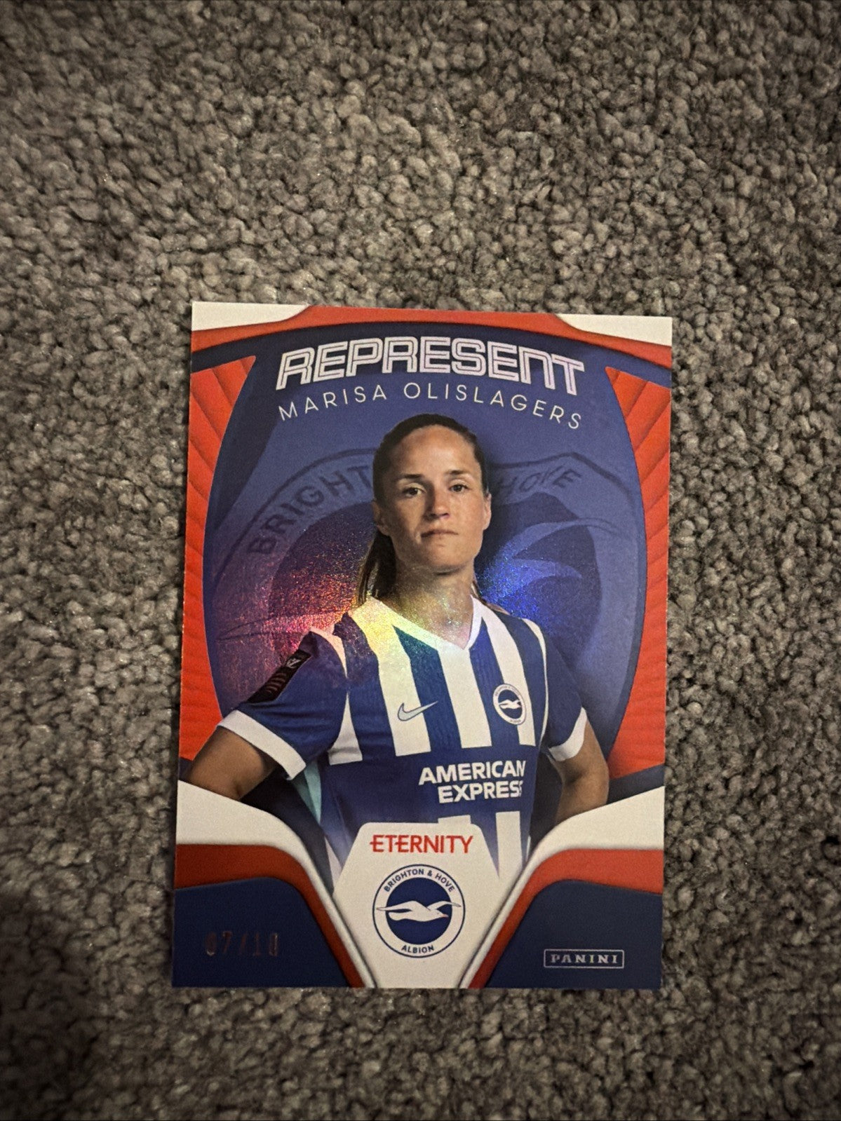 PANINI  WSL ETERNITY 2026 MARISA OLISLAGERS BRIGHTON PARALLEL 7/10