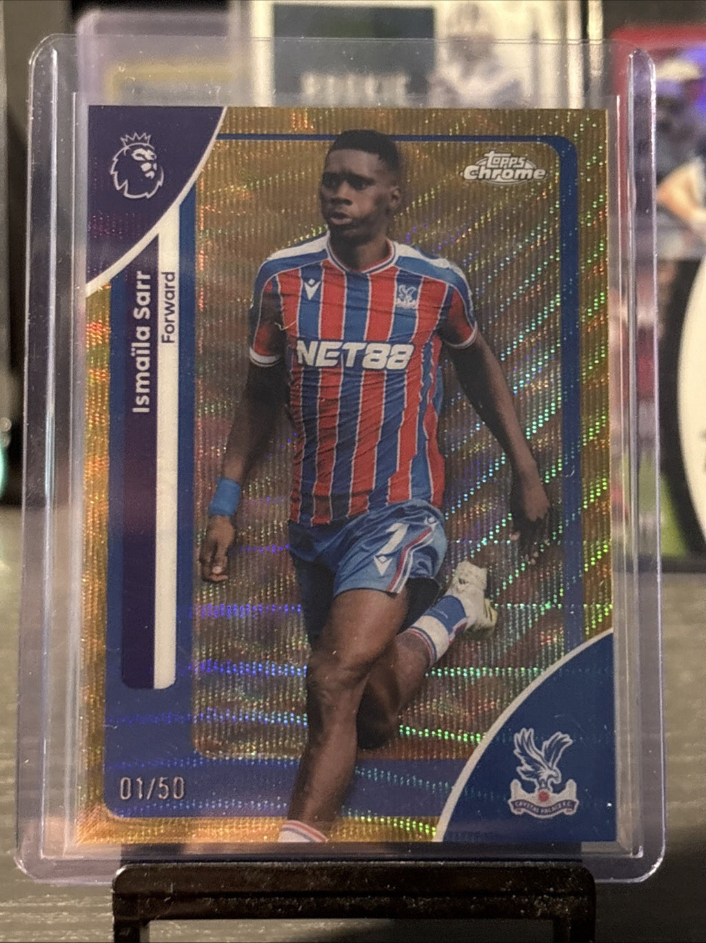 Topps Chrome PL 25/26 - ISMAILA SARR Crystal Palace - Gold Wave Parallel /50