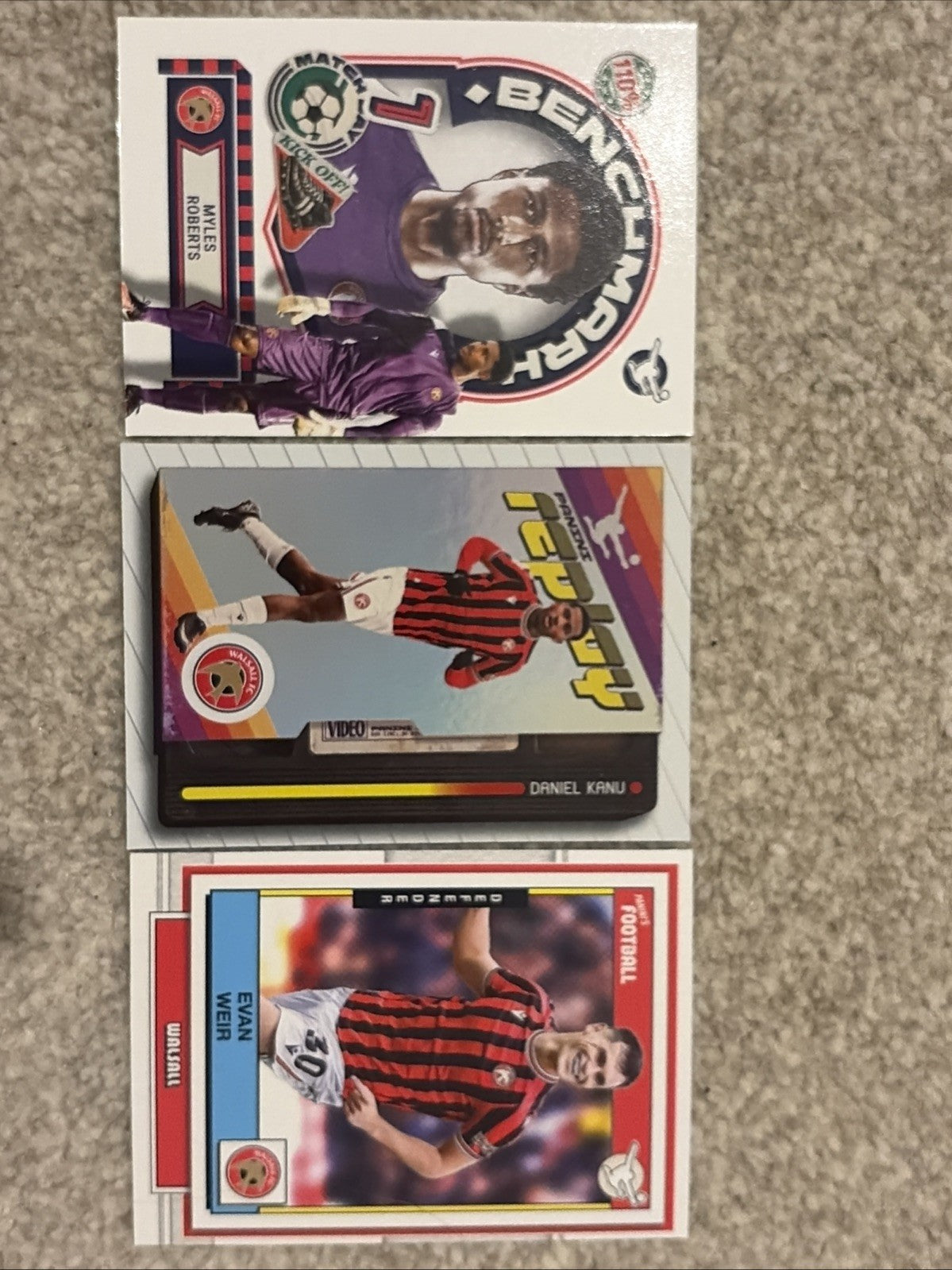 EFL Panini Football 25/26 - Base/Insert Bundle - 3x Walsall