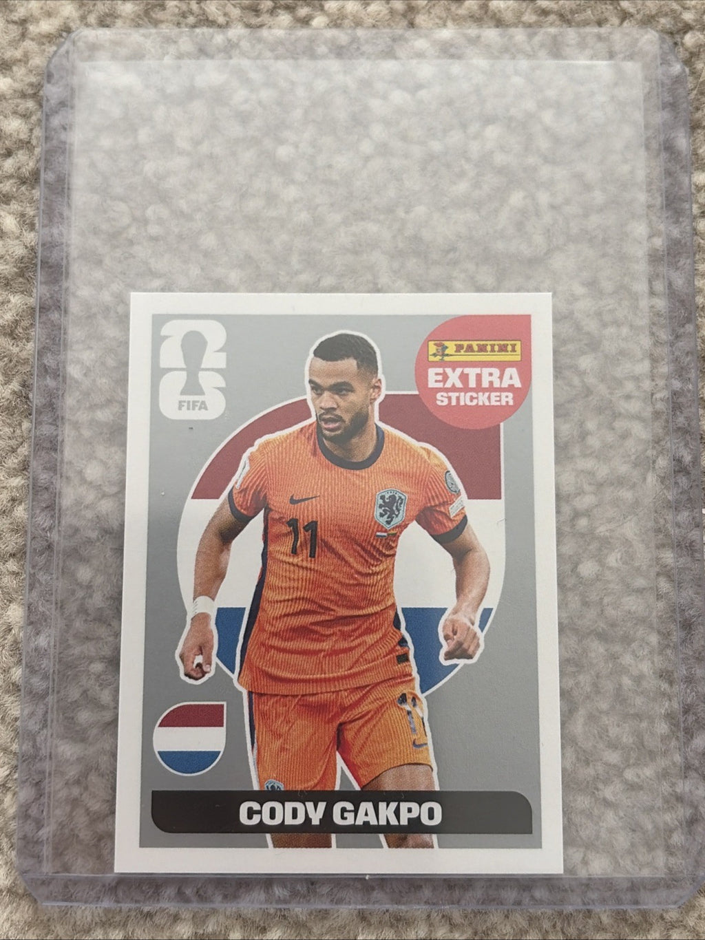 Panini FIFA World Cup 2026 Sticker Collection CODY GAKPO Extra Sticker Silver