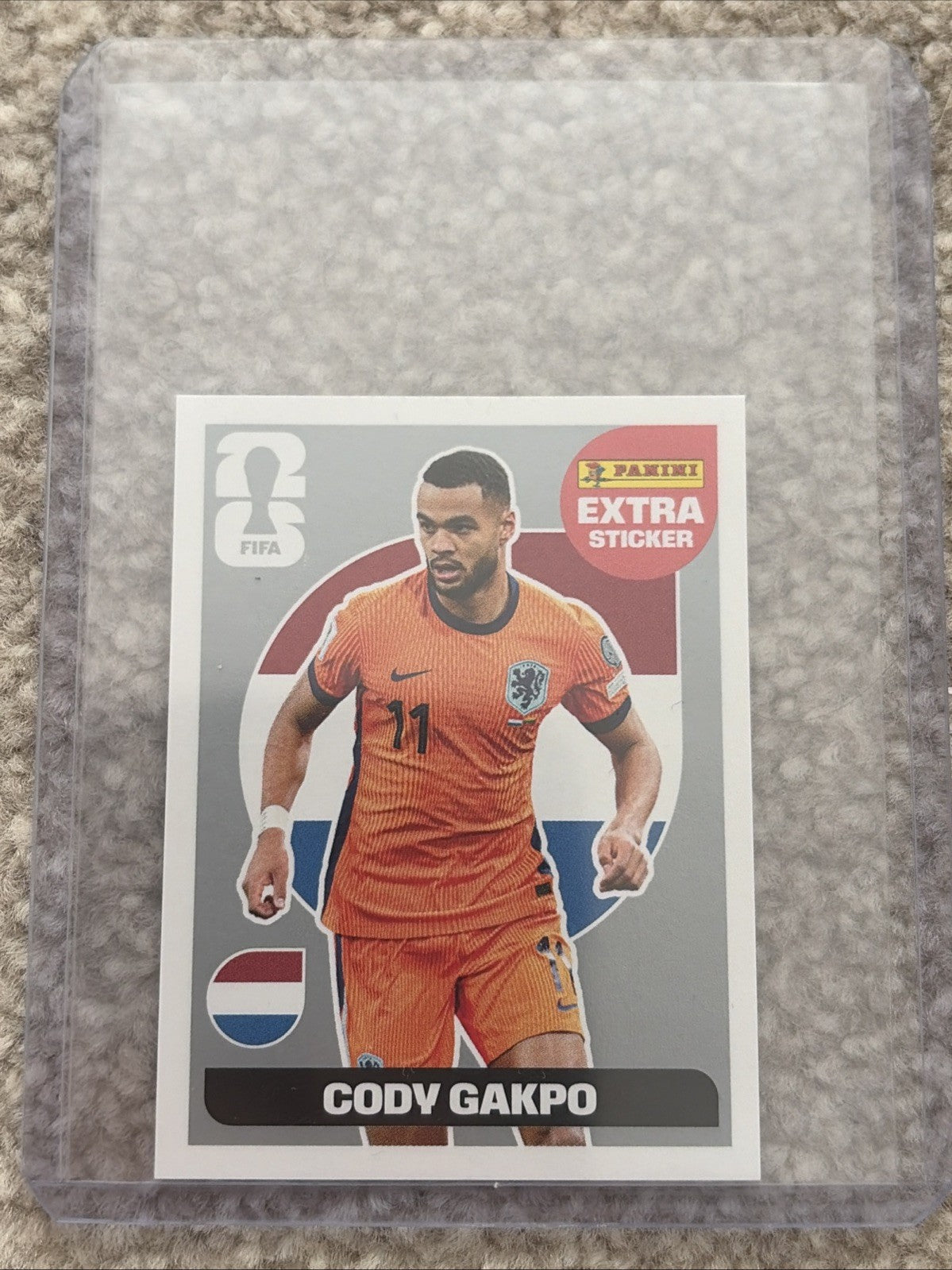 Panini FIFA World Cup 2026 Sticker Collection CODY GAKPO Extra Sticker Silver