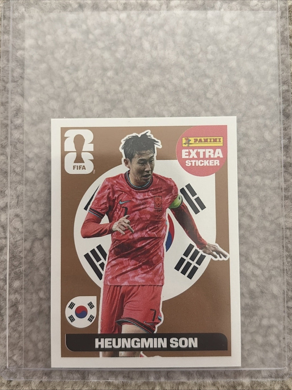 PANINI WORLD CUP 2026 STICKER COLLECTION - HEUNG-MIN SON BRONZE EXTRA STICKER