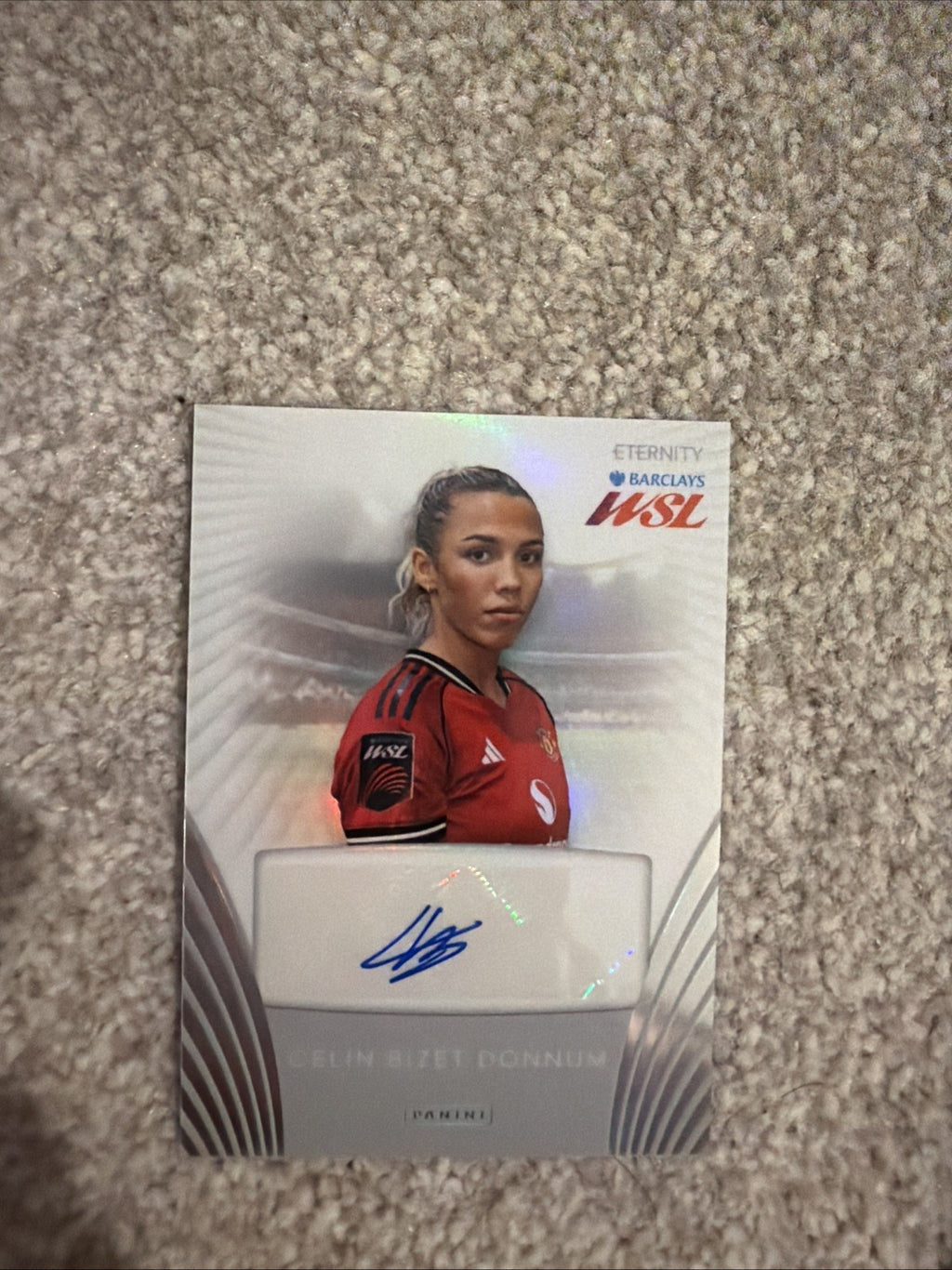 2025-26 Panini Eternity WSL - Celin Bizet Auto #AUT-37 - Manchester United