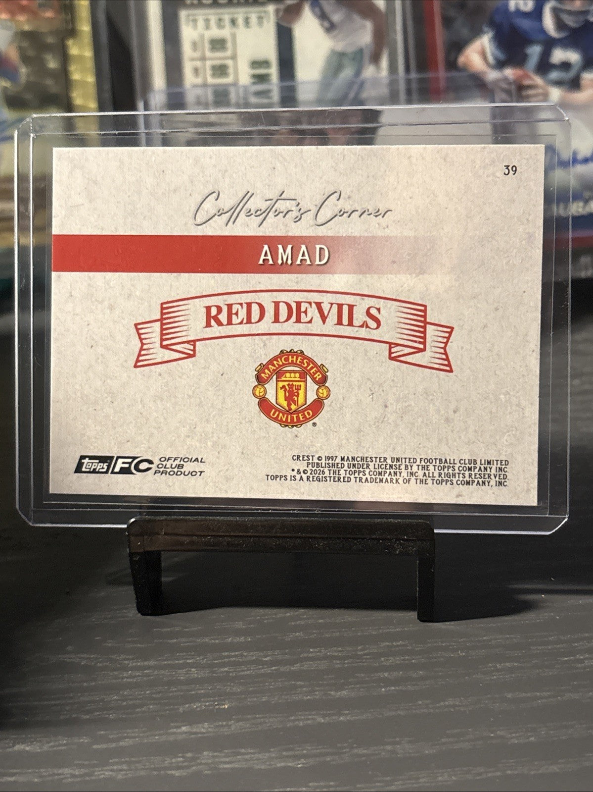 2026 Topps Manchester United Team Set Amad Diallo Collecters Corner /199