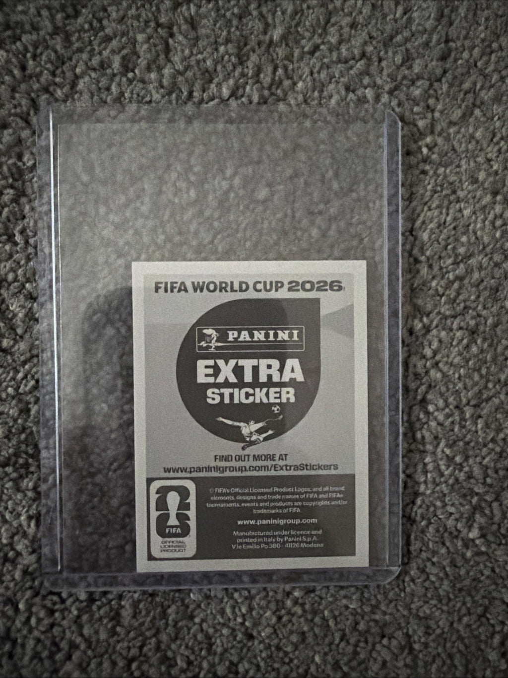Panini World Cup 2026 Extra Sticker GOLD - Frederico Valverde