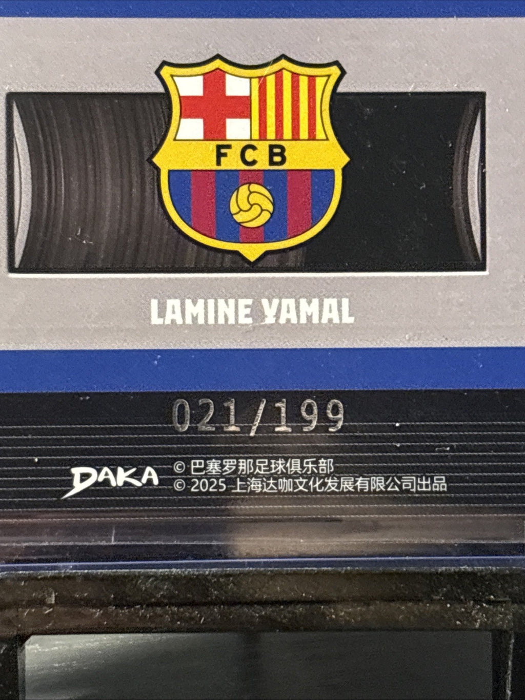 Daka 2025 FC Barcelona Soccer EB-5 Lamine Yamal Yellow Holo 185/199