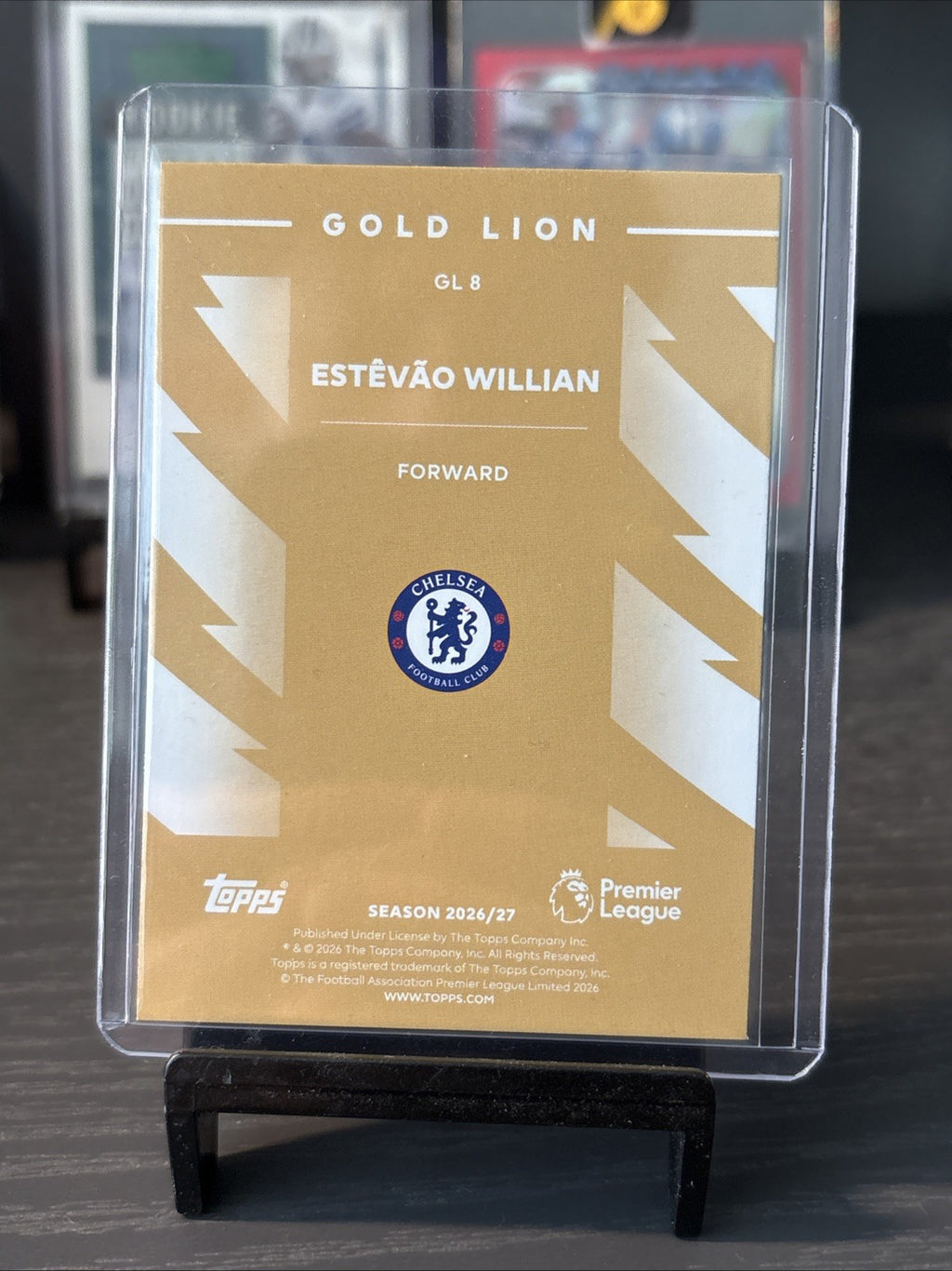 Topps Flagship Premier League 2026/27 - Estevao Willian Gold Lion Insert