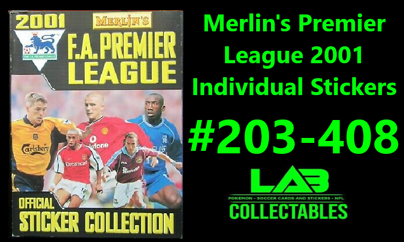 Merlin's Premier League 2001 Individual Stickers #203-408