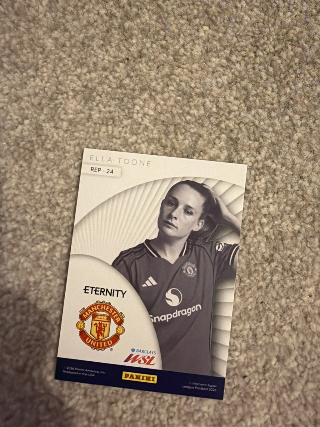 Ella Toone Panini Eternity WSL Card 2025/26 Represent /25