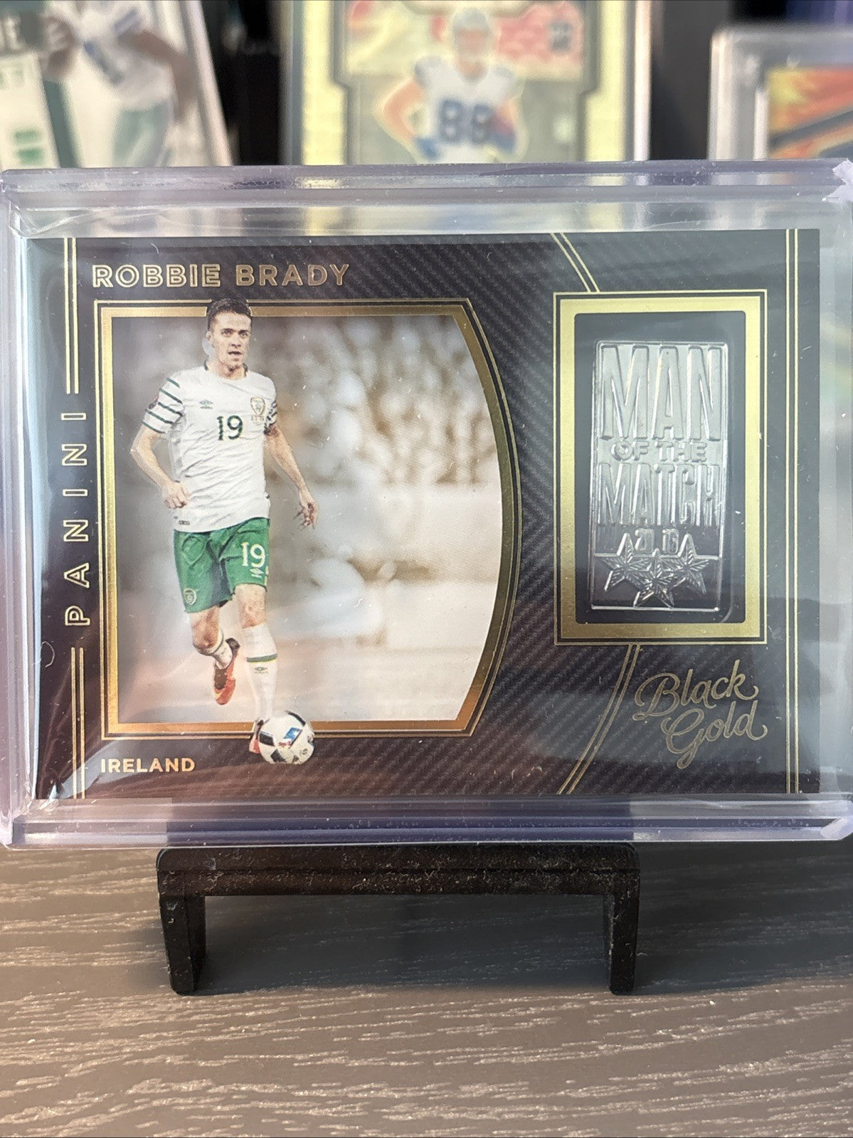 Panini Black Gold 2016/17 Robbie Brady Man Of The Match Silver Medallion Ireland