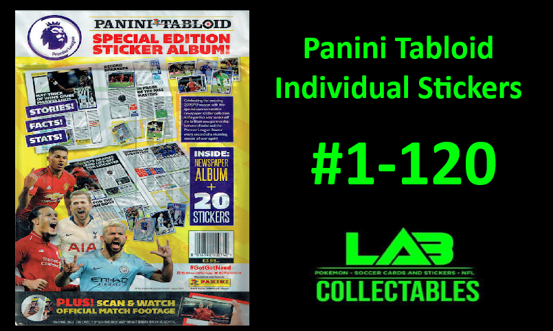 Panini Tabloid Individual Stickers #1-120
