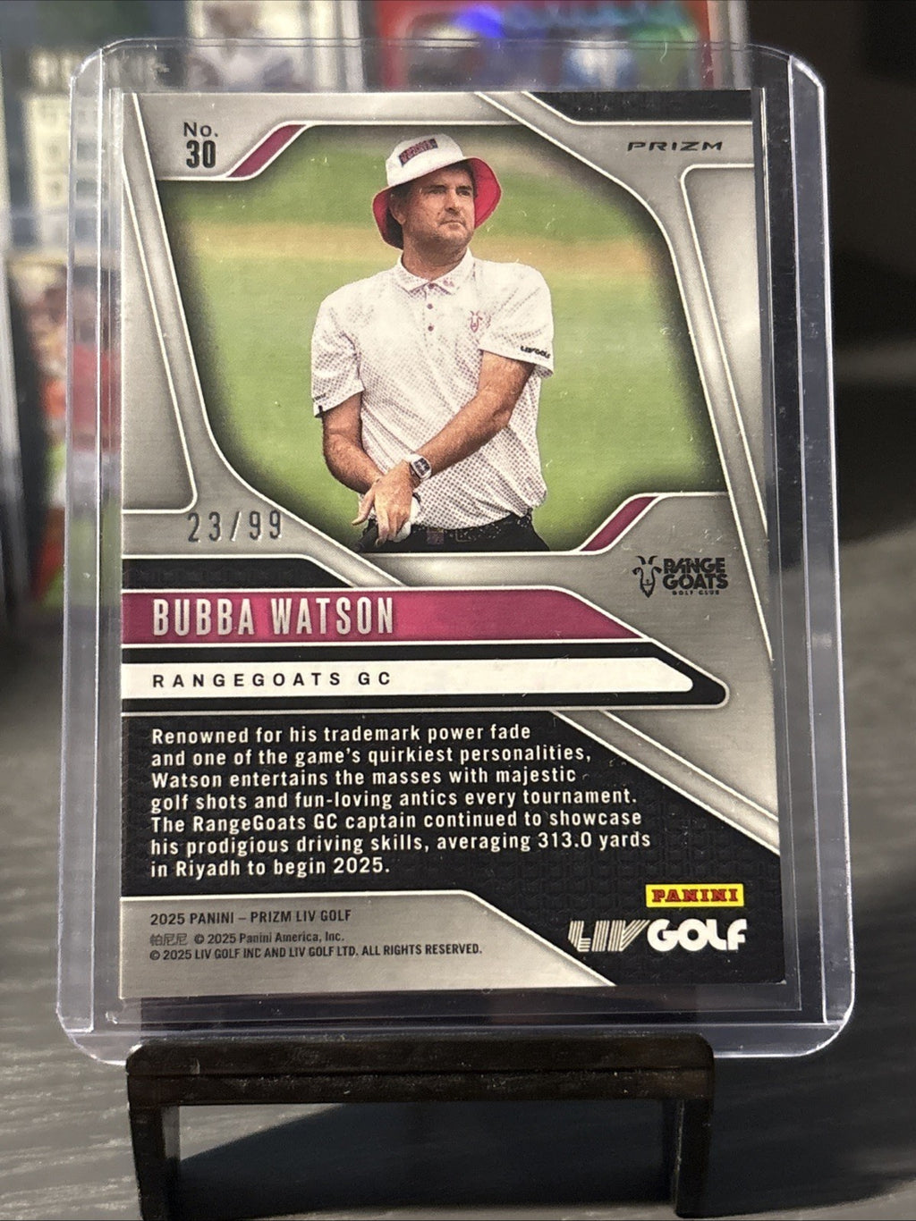 Panini Prizm LIV Golf 2025 Bubba Watson /75