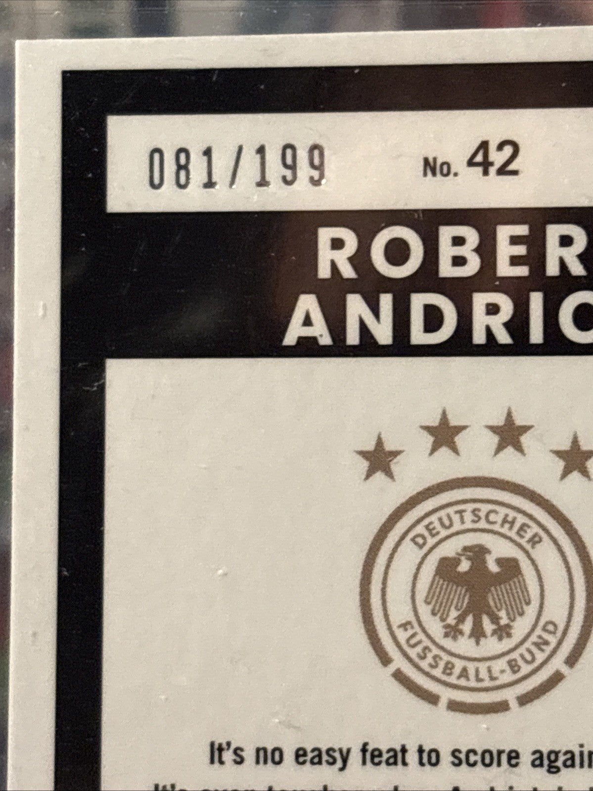 Panini Donruss Optic Road To World Cup 2026 Robert Andrich /199