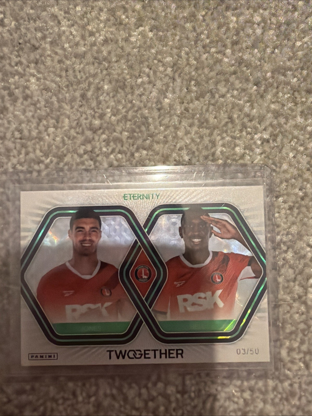 Panini EFL Eternity 2025/26 Charlton Athletic Twogether Green /50 TWO-03